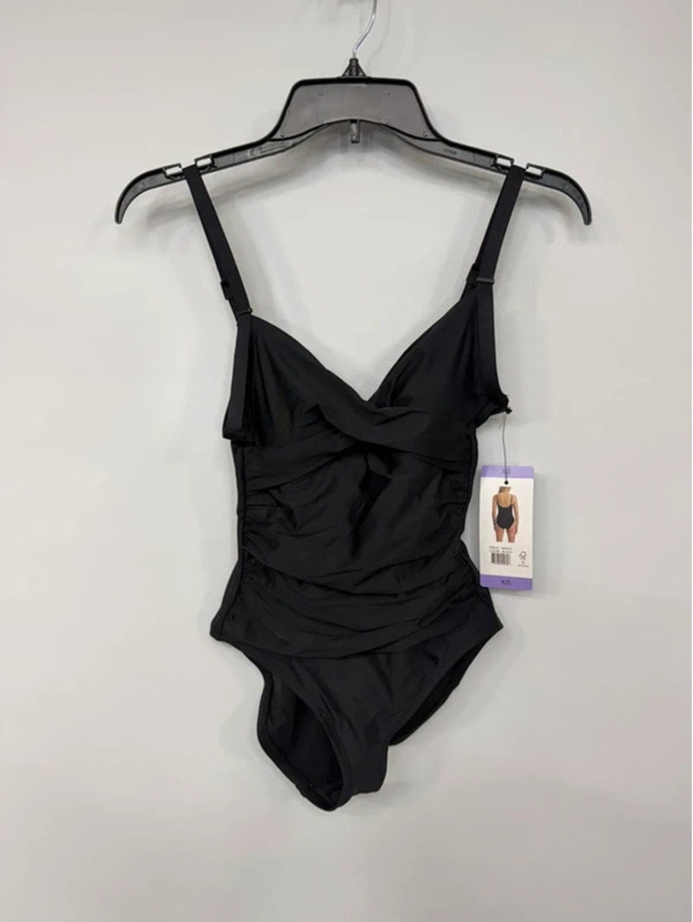 DKNY Women's Black One Piece Swimsuit XS